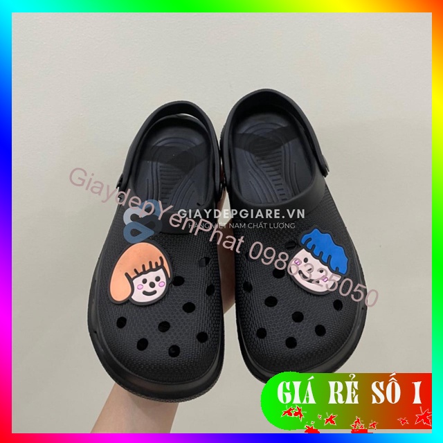 Dép Sục Crocs Cao Cấp Sticker Dễ Thương Siêu Nhẹ Thoáng Chân[SUC301stickerNAMNU]