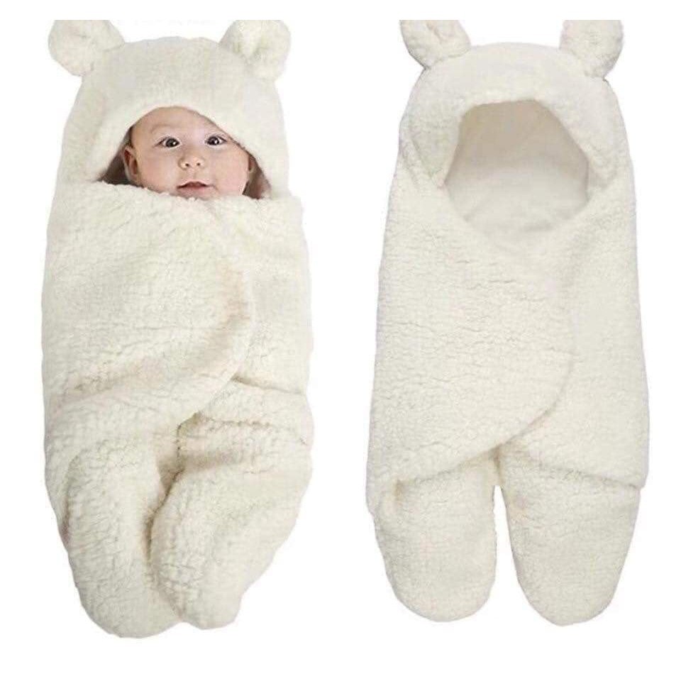 Chăn quấn ủ kén sơ sinh bông mềm mại loại Super giữ ấm bé