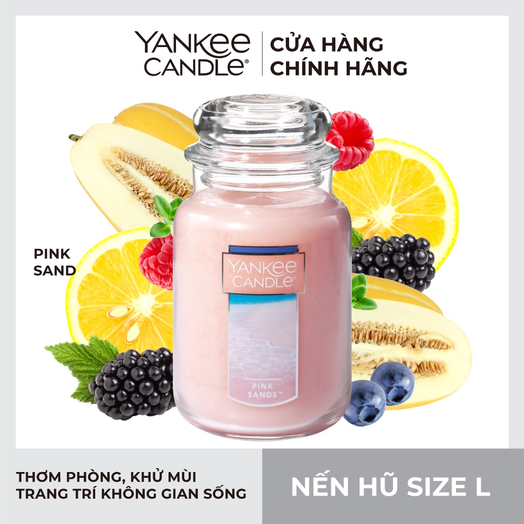 Nến hũ Yankee Candle size L - Pink Sands (623g)