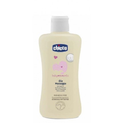 Dầu mát-xa Chicco chiết xuất cám gạo 200ml an toàn cho bé BaByC