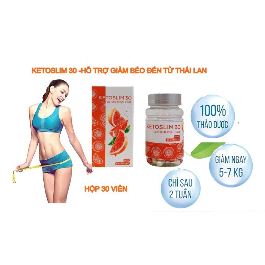 giảm cân cấp tốc ketoslim 30