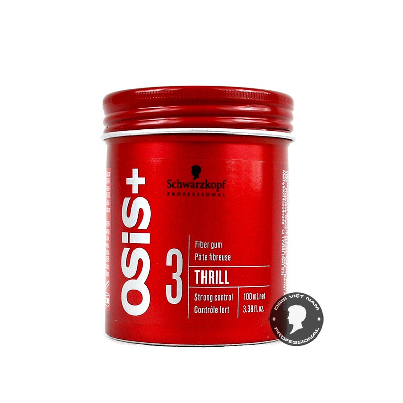 Sáp, Wax vuốt tóc Osis đỏ Thrill 3 100gr tạo kiểu giữ nếp cho tóc. HÀNG CHÍNH HÃNG