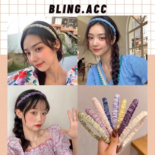 Băng đô cài tóc vải nhún, băng đô cài tóc style hàn quốc- bling.acc