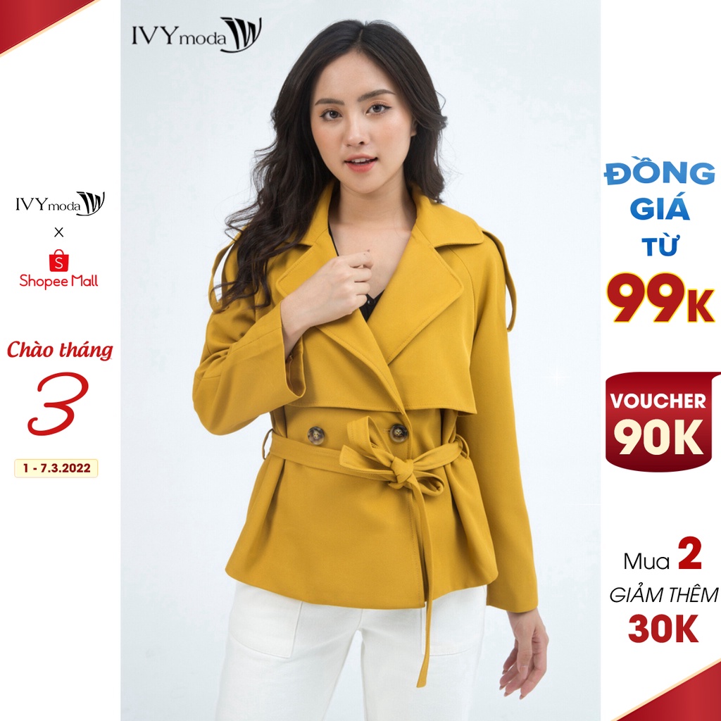Áo khoác nữ tay giắc lăng IVY moda MS 70M5034