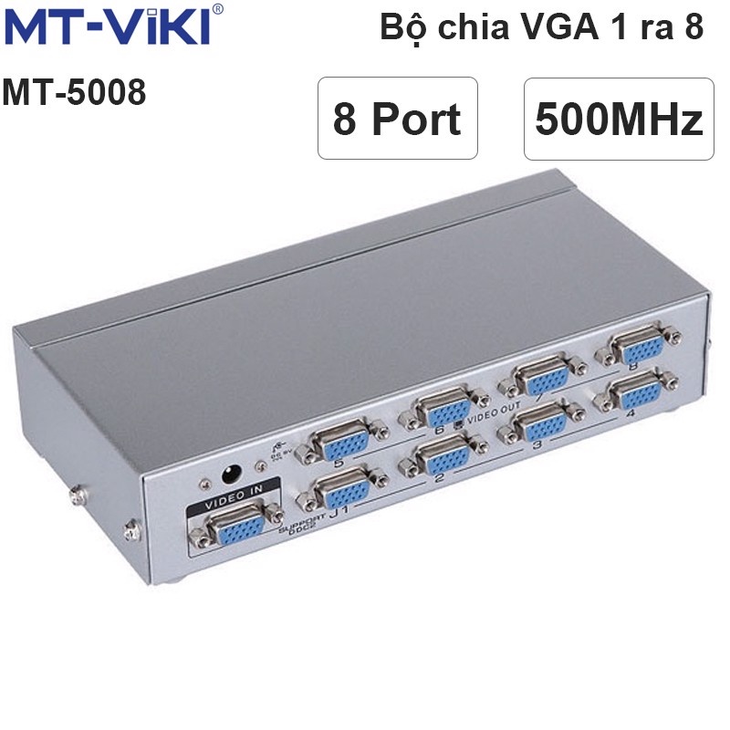 Bộ thiết bị chia VGA 1 ra 8 500MHz MT-VIKI MT-5008