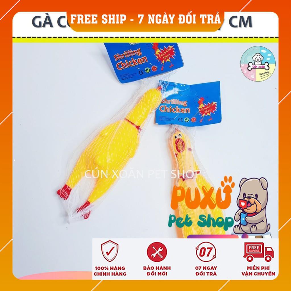 ĐỒ CHƠI CHO CHÓ ✔️BÁN BUÔN✔️ Gà con kêu chút chít dài 17cm cho bé làm sạch răng và nướu hạn chế cắn phá đồ đạc trong nhà