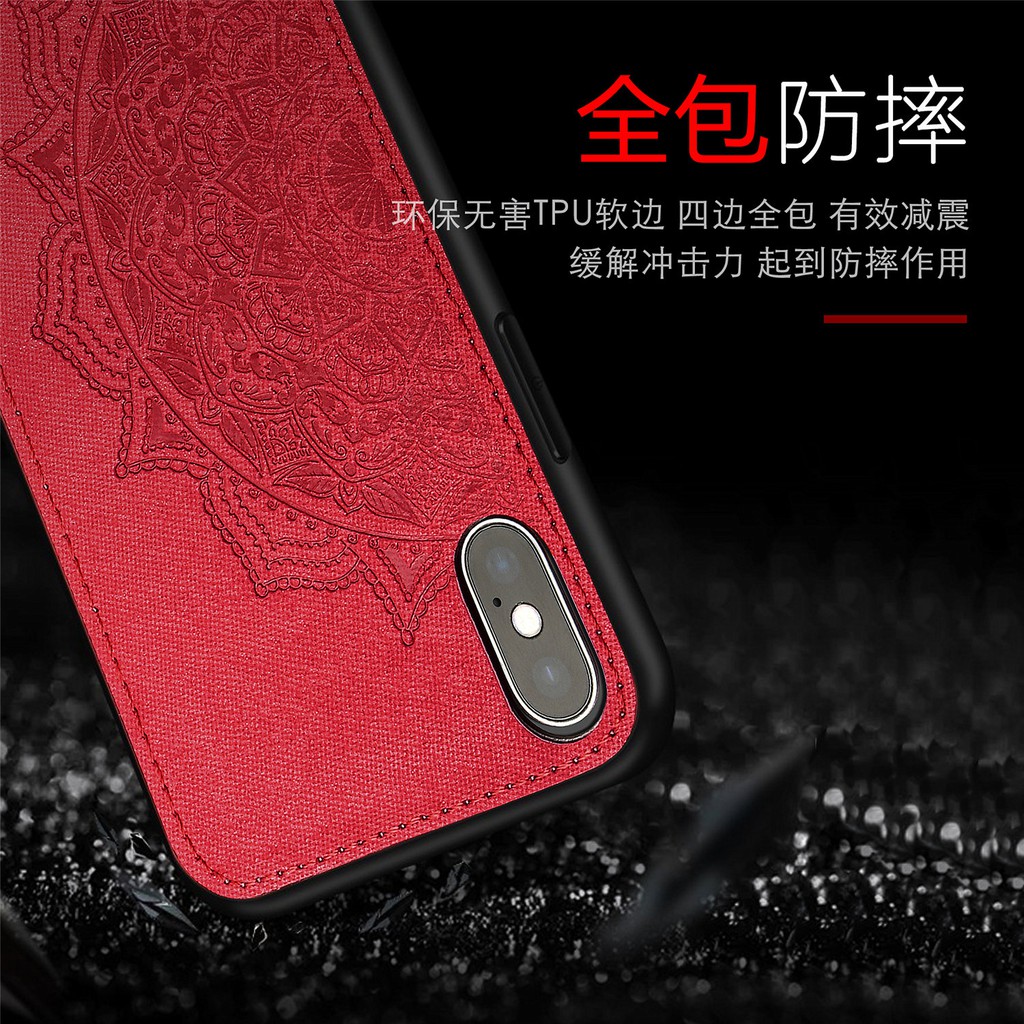 Ốp lưng mềm chống rơi in hình Mandala cho iPhone X Xs XR Max iXR iXS XSMAX