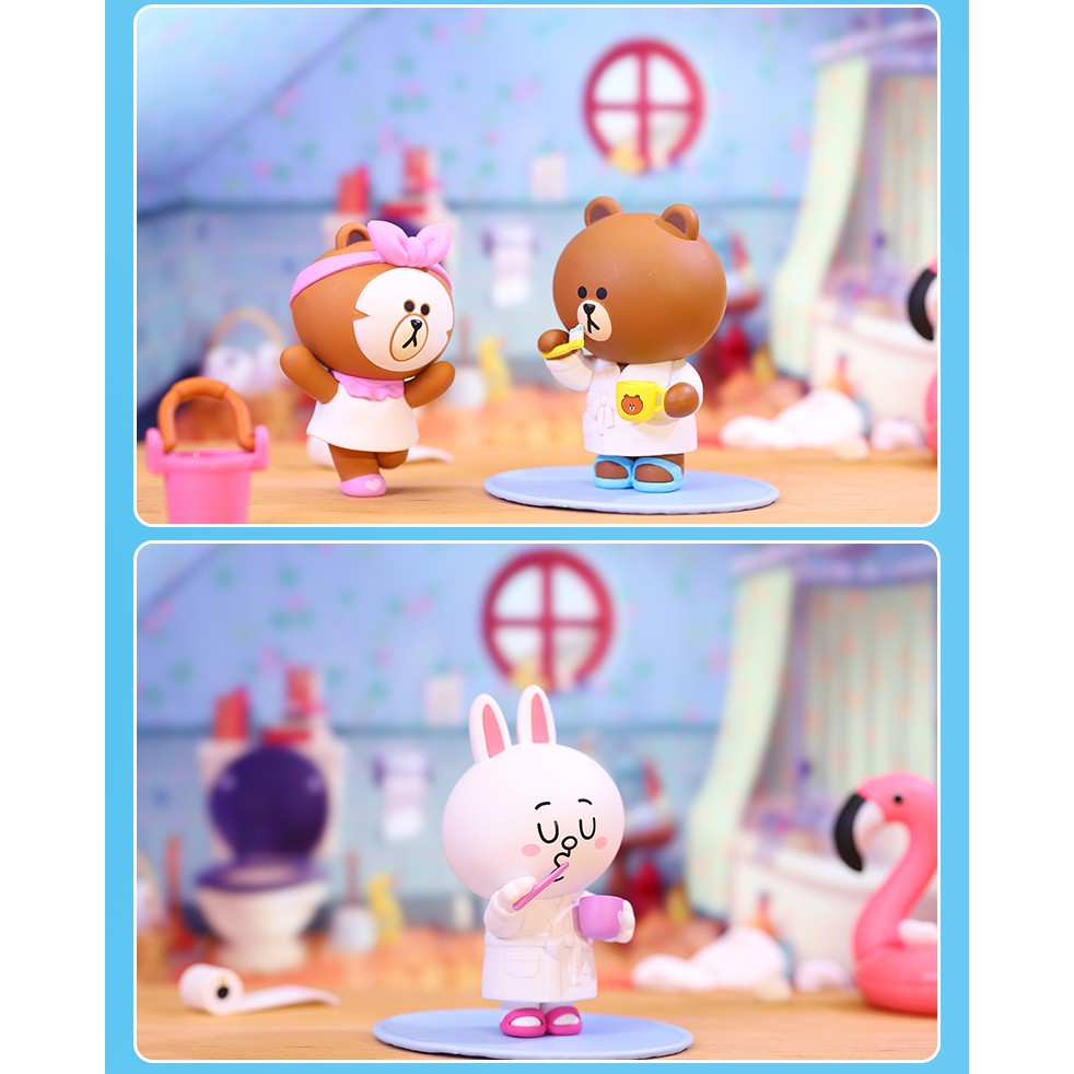 Búp Bê POPMART Dễ Thương Dòng Cuộc Sống Hàng Ngày Dòng LINE FRIENDS