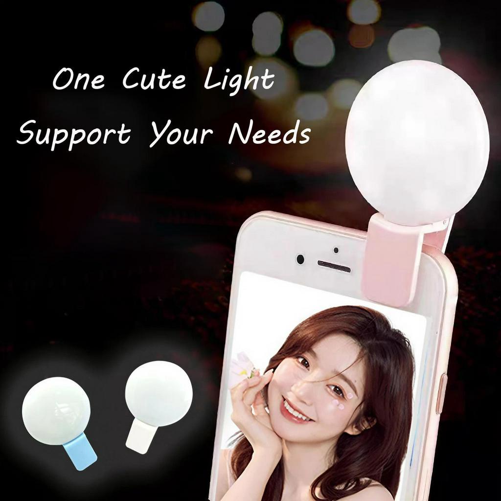 Đèn vòng Selfie ortable, Đèn vòng tròn LED 2 '' Cài đặt trên điện thoại, Đèn vòng điện thoại Mini cỡ bỏ túi để Zoom, Webex, Teams, TikTok, Trang điểm, Phát trực tiếp