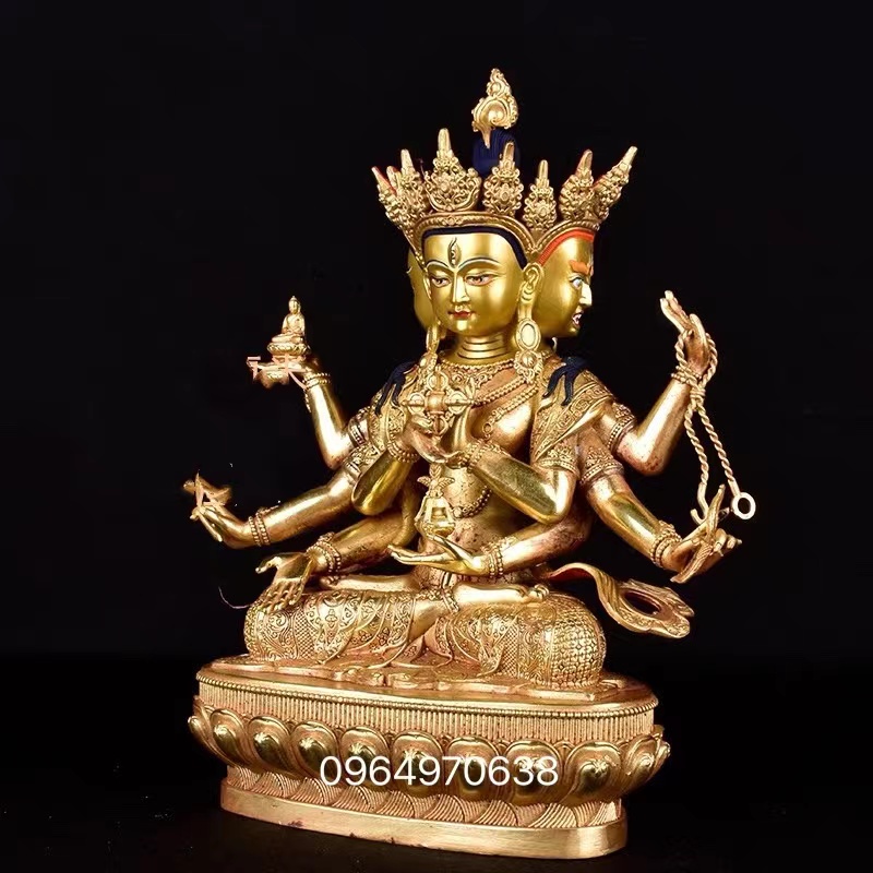 TƯỢNG ĐỒNG PHẬT BÀ TÔN THẮNG 22CM ĐÀI LOAN .