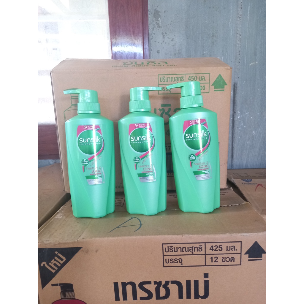 Dầu gội đầu sunsilk xanh 450ml Thái lan