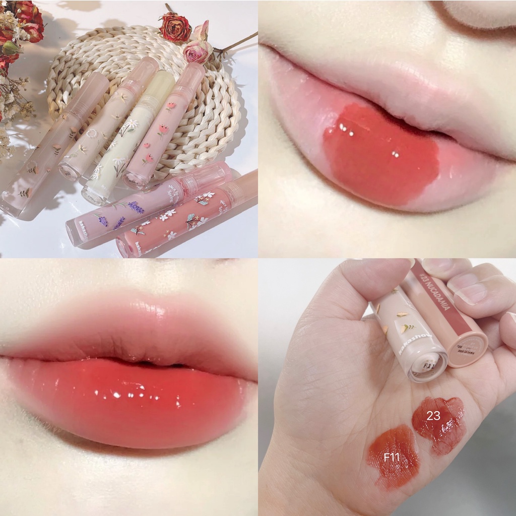 Son kem bóng FLORTTE son kem hoa KAKASHOW mềm mọng môi Nice Too Meet Chu FLOR04 KAKA11
