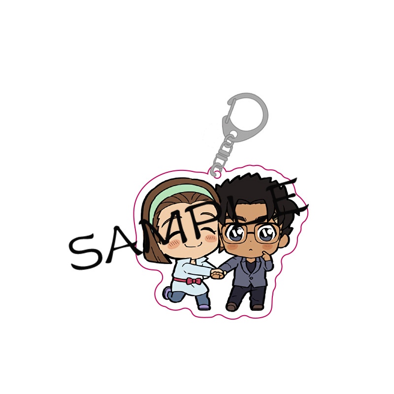 ( COUPLE ) Móc khóa DETECTIVE CONAN Thám Tứ Lừng Danh in hình anime chibi Mica trong acrylic