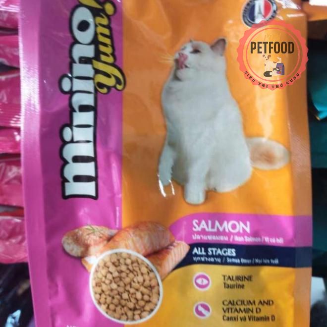 HN (1 Gói 350gr) Minino Yum (2 vị) - Thức ăn viên cho mèo mọi lứa tuổi - thức ăn mèo dạng hạt khô