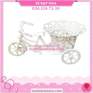 Xe đạp hoa, giỏ cắm hoa, trang trí