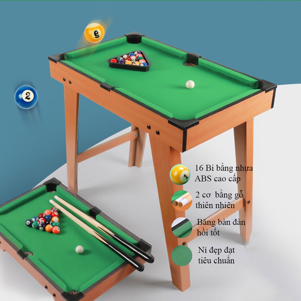 Bàn Bi a Bida Billiards mini Cho Trẻ em và người lớn Đủ size Bảo Hành 6 tháng