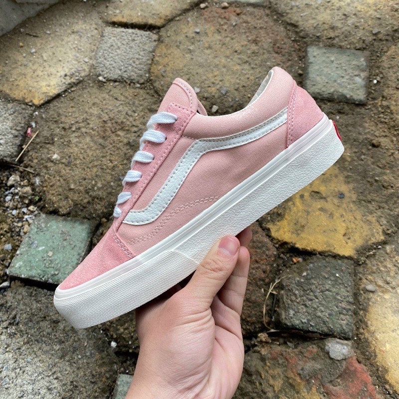 Giày Vans hồng phấn full vault cao cấp
