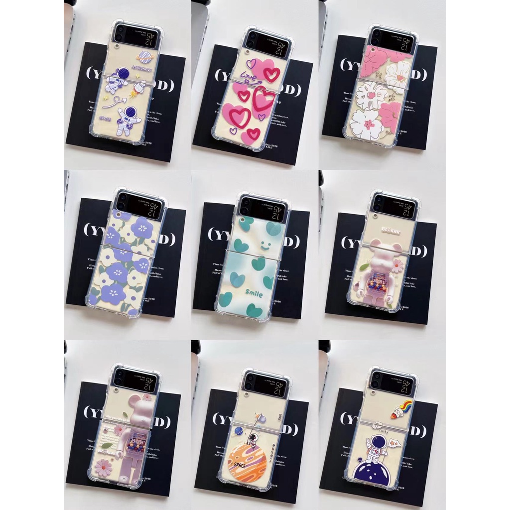 Ốp Điện Thoại tpu Mềm Trong Suốt Chống Sốc In Hình Hoạt Hình Dễ Thương Cho Samsung Galaxy Z Flip 3 5G