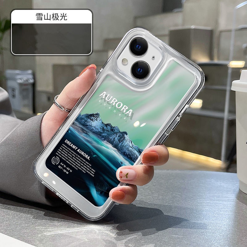 SANRIO Ốp Điện Thoại Cứng Trong Suốt Chống Sốc In Hình Ngọn Núi Cho iPhone 14 11 13 12 X XS Pro Max xr Mini xr