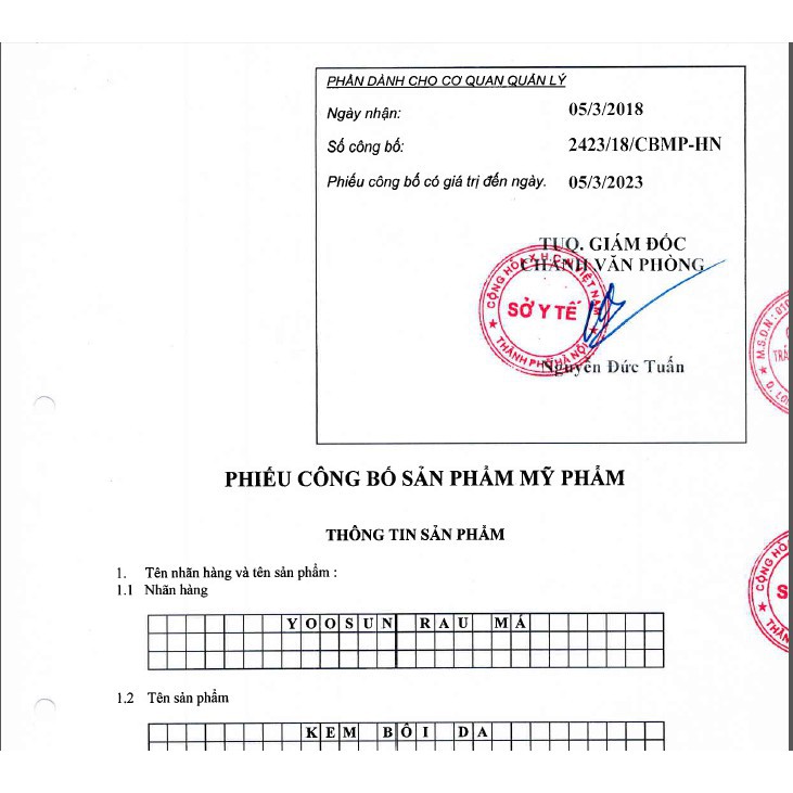 Yoosun Rau Má - Ngừa mụn, Mát da, Tránh Sẹo, Mờ thâm - Ngừa Hăm Da - Rôm Sảy, Mẩn Ngứa, Muỗi Đốt