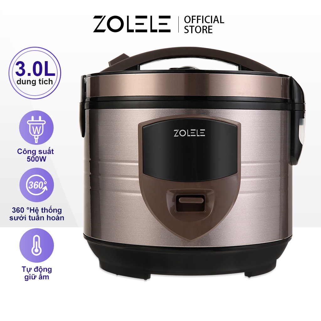 Nồi cơm điện đa năng zolele ZB501 dung tích 3L (lòng nồi 1.2L)- Hàng chính hãng