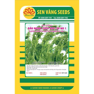Gói 2Gr Hạt giống Bầu ngọn Siêu đọt SV No.1 Năng Suất chịu nhiệt Dễ trồng