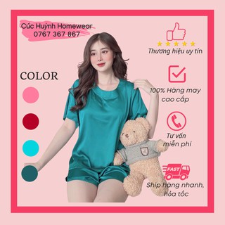 Bộ mặc nhà CÚC HUỲNH phong cách đơn giản thoáng mát, lụa loại 1 cao cấp mềm mượt, mát lạnh, có size, nhiều màu, ảnh thật