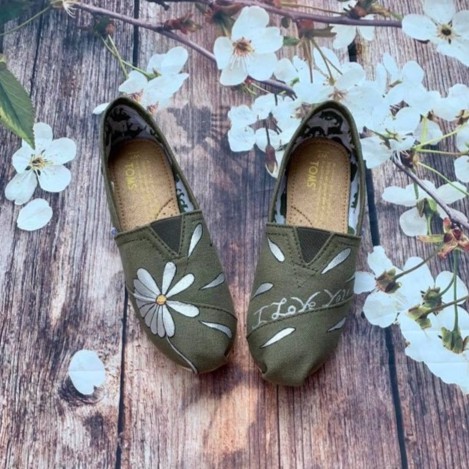 Giày toms bông hoa FLOWERS 2020 RÊU, GRAY | BigBuy360 - bigbuy360.vn