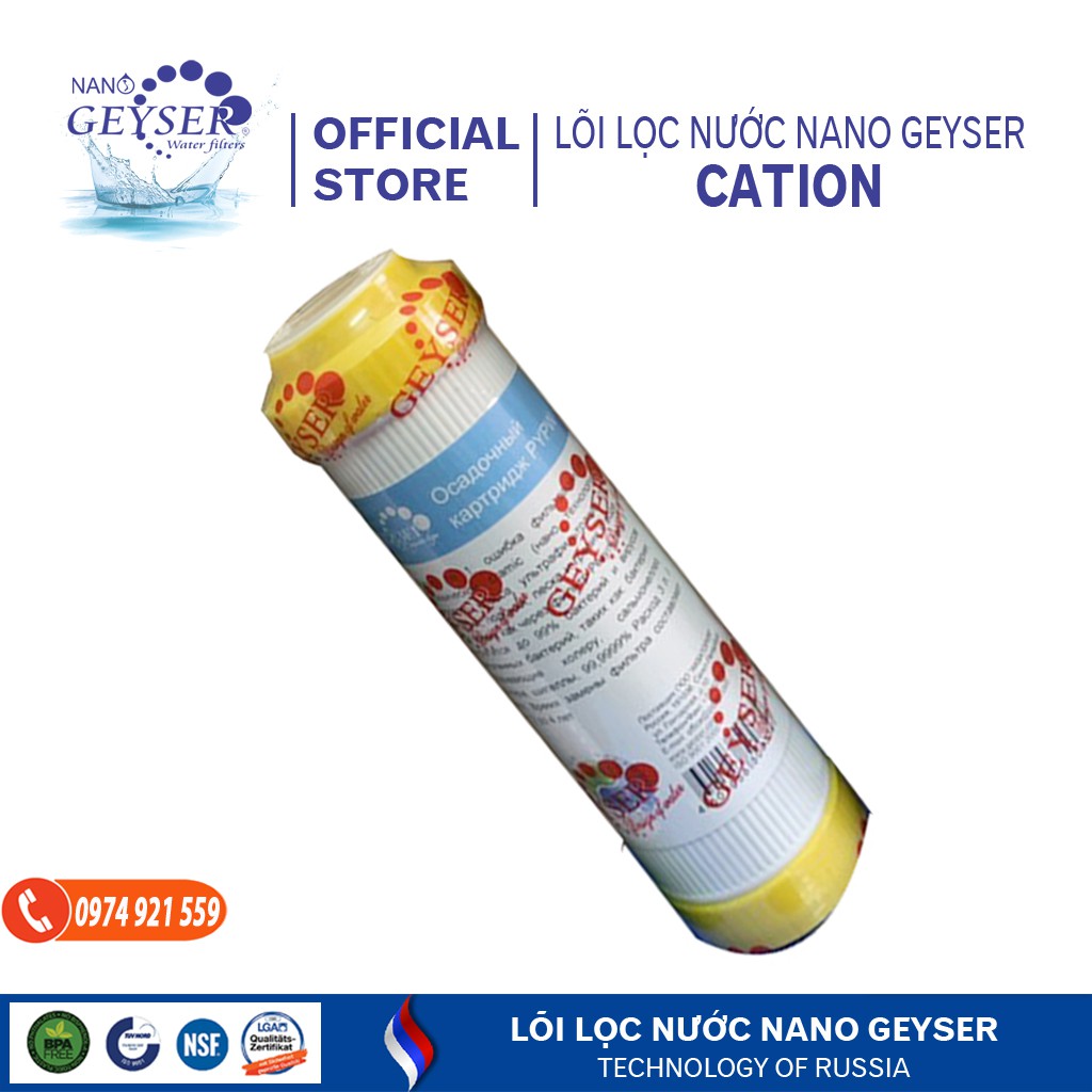 Bộ 3 Lõi Lọc 123 Nano Geyser