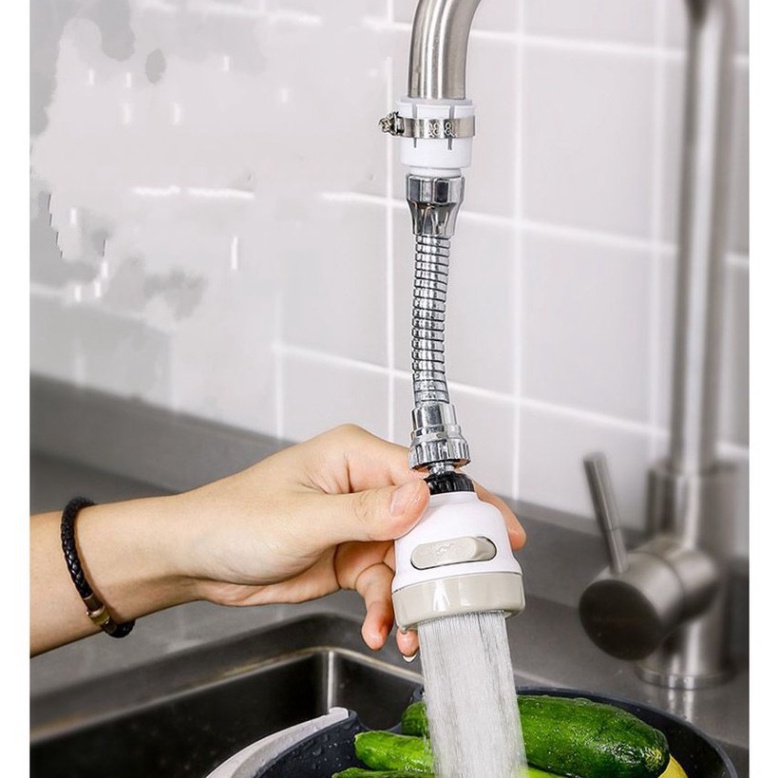 VÒI NƯỚC RỬA BÁT XOAY 360% INOX TĂNG ÁP