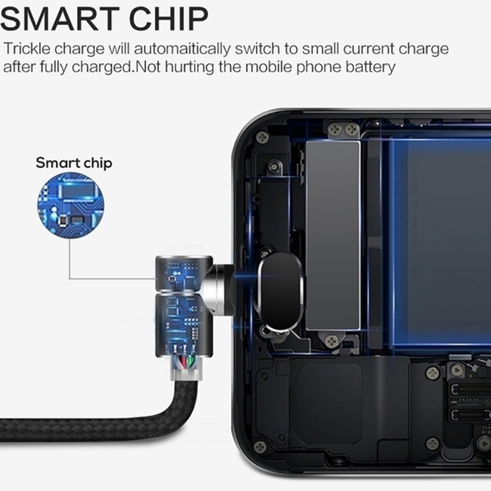 Dây cáp sạc dài 2m cổng USB đầu nam châm tùy chọn cho điện thoại chuẩn micro USB/ iOS/ type-c