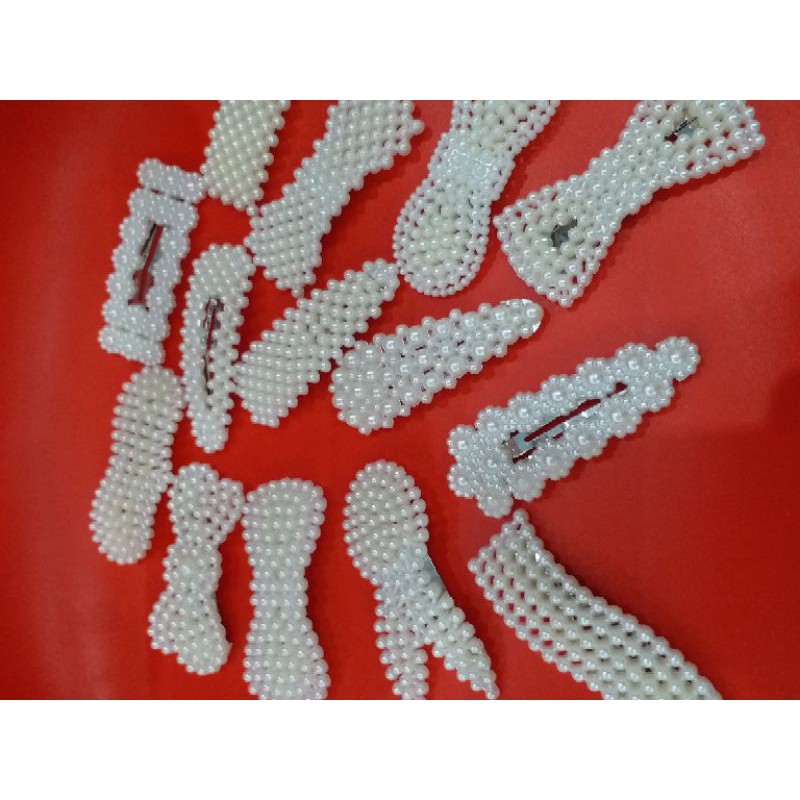 Set 10 kẹp tóc đính hạt cho bạn gái siêu xinh