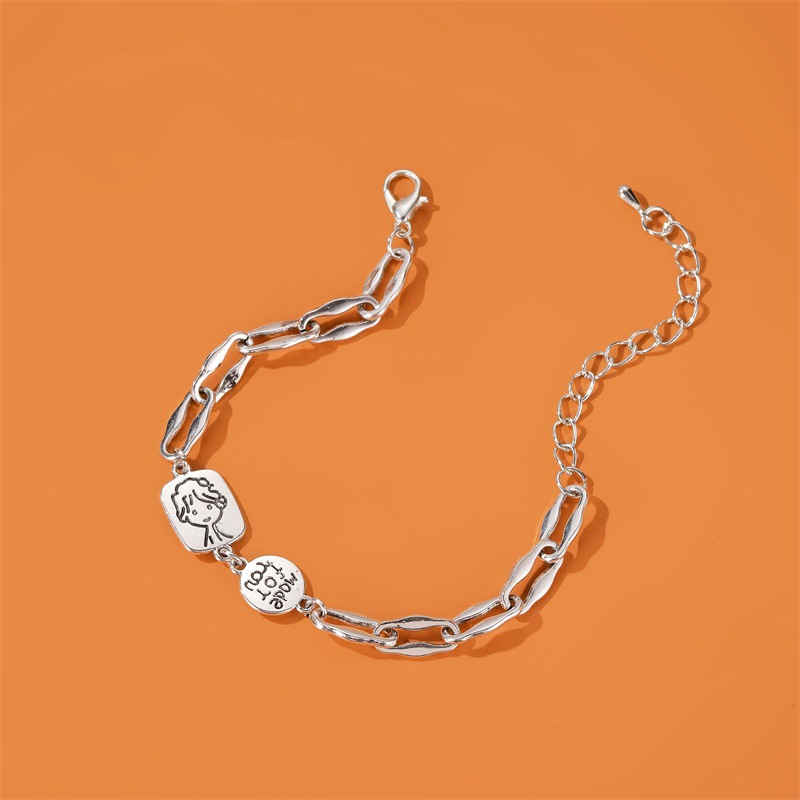 Cute Simple Retro Style Prince Graphic Bracelet | BigBuy360 - bigbuy360.vn