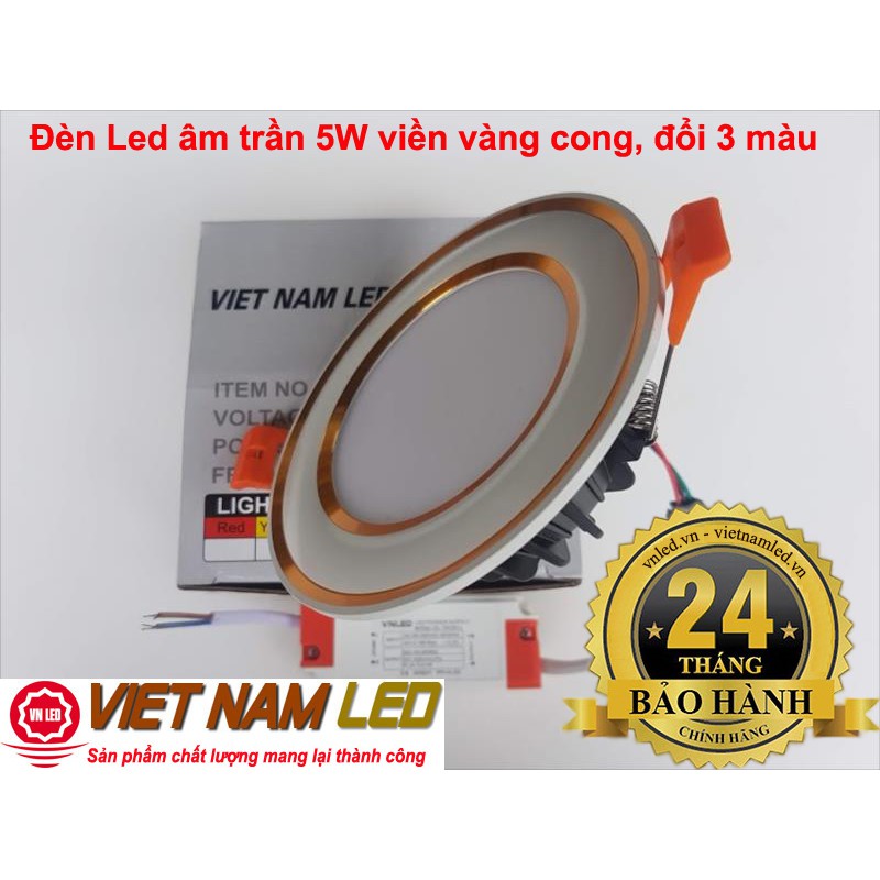 Chíp led đèn âm trần 7W 3 màu, 3 chế độ màu vnled.vn, 0936395395 | BigBuy360 - bigbuy360.vn