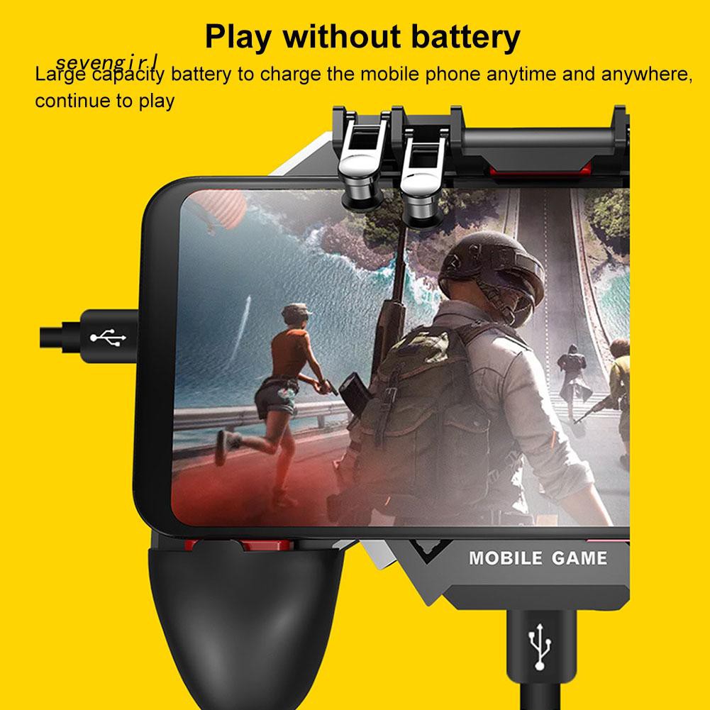 Tay cầm hỗ trợ chơi game PUBG với thiết kế tích hợp quạt tản nhiệt và nút bấm R1R2 L1L2 dành cho điện thoại | BigBuy360 - bigbuy360.vn