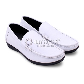 Giày mọi nam da bò màu trắng PH7117