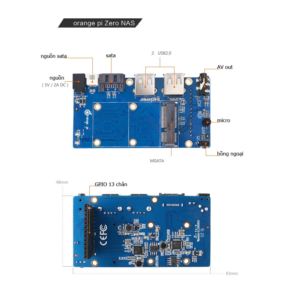 Bo mở rộng NAS cho Orange PI Zero | BigBuy360 - bigbuy360.vn