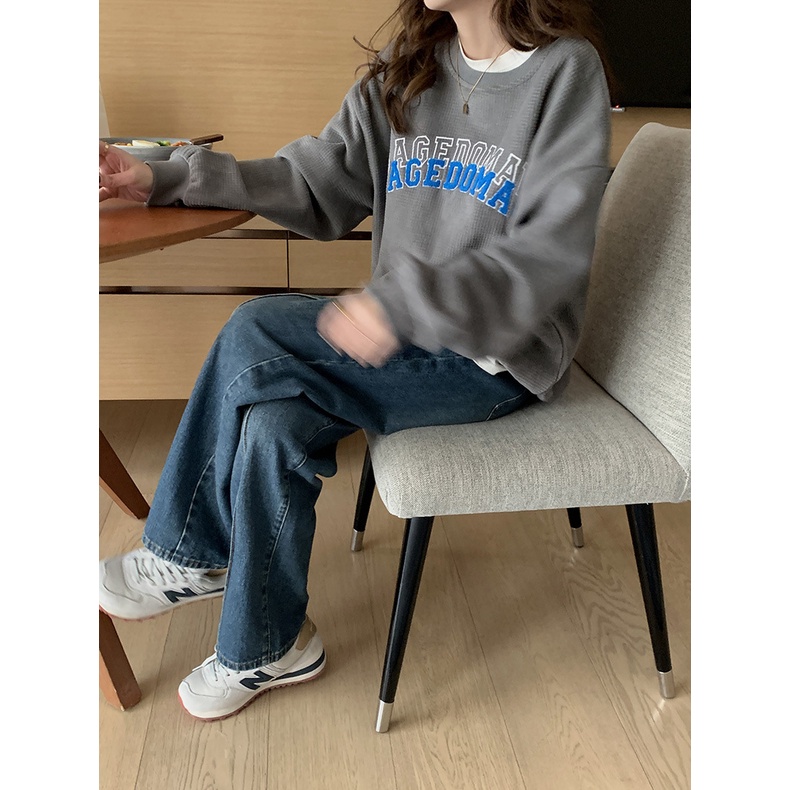 Áo Sweater nỉ nữ Cao cấp Hàn Quốc Áo Sweater nữ In hình Thu Đông Ulzzang Thời trang | BigBuy360 - bigbuy360.vn