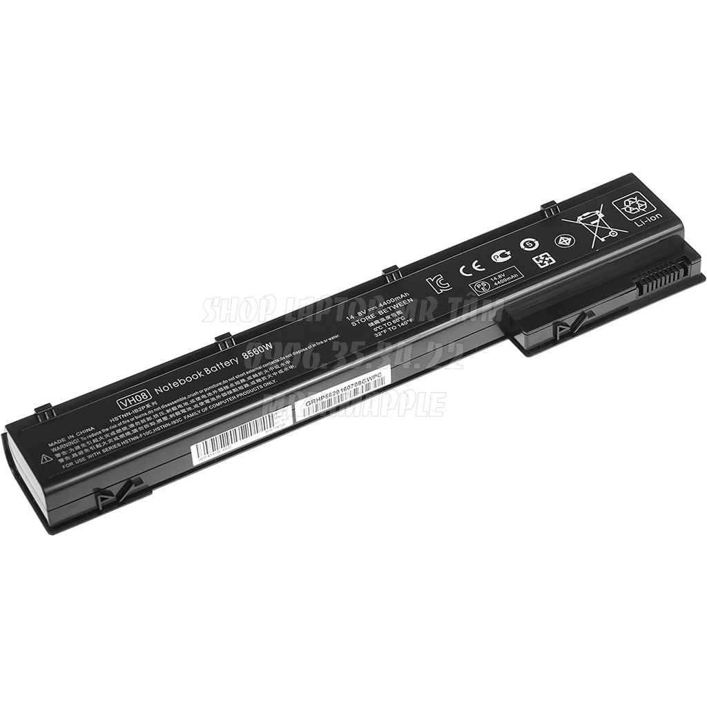 Pin Laptop HP 8560W - 8 CELL - EliteBook 8560w 8760w 8570w 8770w