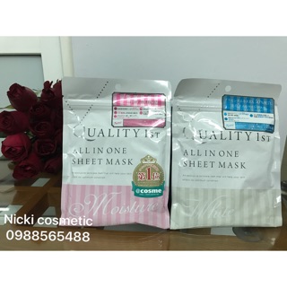 Quality 1st all in one sheet mask moisture & white