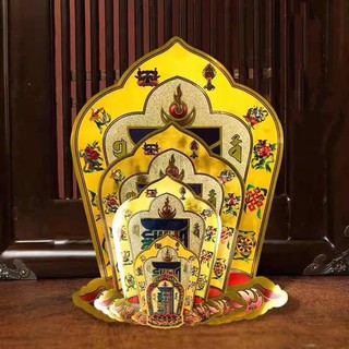 Miếng Dán Thập Tự Tại, Kalachakra Kim Cang Thời Luân Dán Trang Trí Bàn Thờ Phật Giáo Tâm Linh Thanh Tịnh Cầu Bình An
