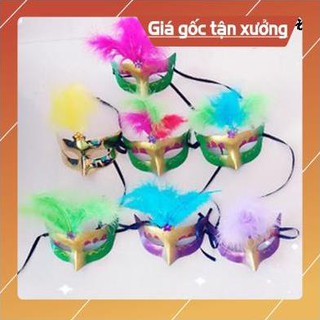 [GÍA SẬP SÀN] Mặt nạ lông vũ -Mặt nạ che nửa mặt chơi Trung thu hoặc hóa trang lễ hội halloween dùng cho nam và nữ