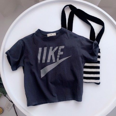 Áo thun vải 100% cotton thời trang mùa hè phong cách phương tây cho trẻ em