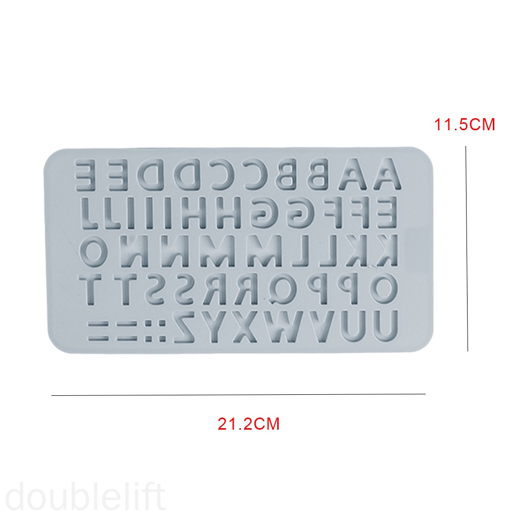 Khuôn Silicone Tạo Hình Chữ Cái Trang Trí Bánh