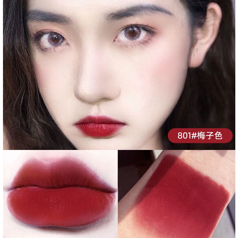 MINSHZEE Velvet Air Lip Glaze Matte Female Student Lipstick Honey Air Lip Gloss