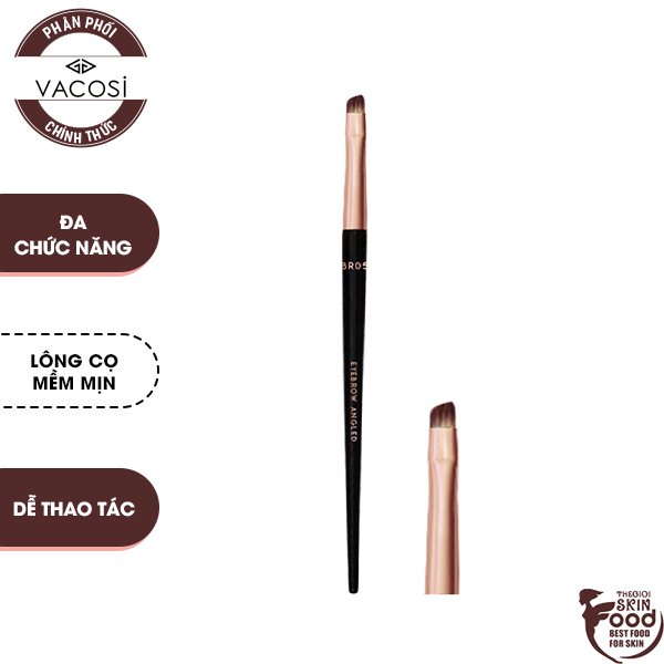 Cọ Tán Chân Mày Lông Ngắn Vacosi Eyebrow Angled Brush BR05