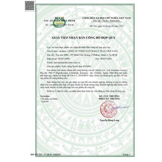 Nước uống Izumio thùng 48 túi