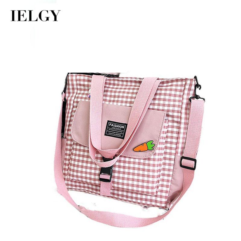 Túi đeo vai IELGY vải canvas cỡ lớn thời trang cho nữ