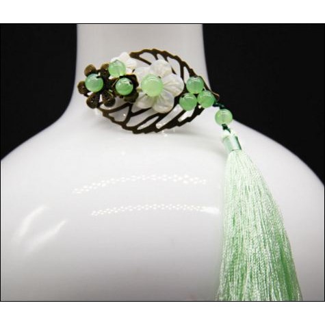 Kẹp tóc bookmark tua rua cổ trang