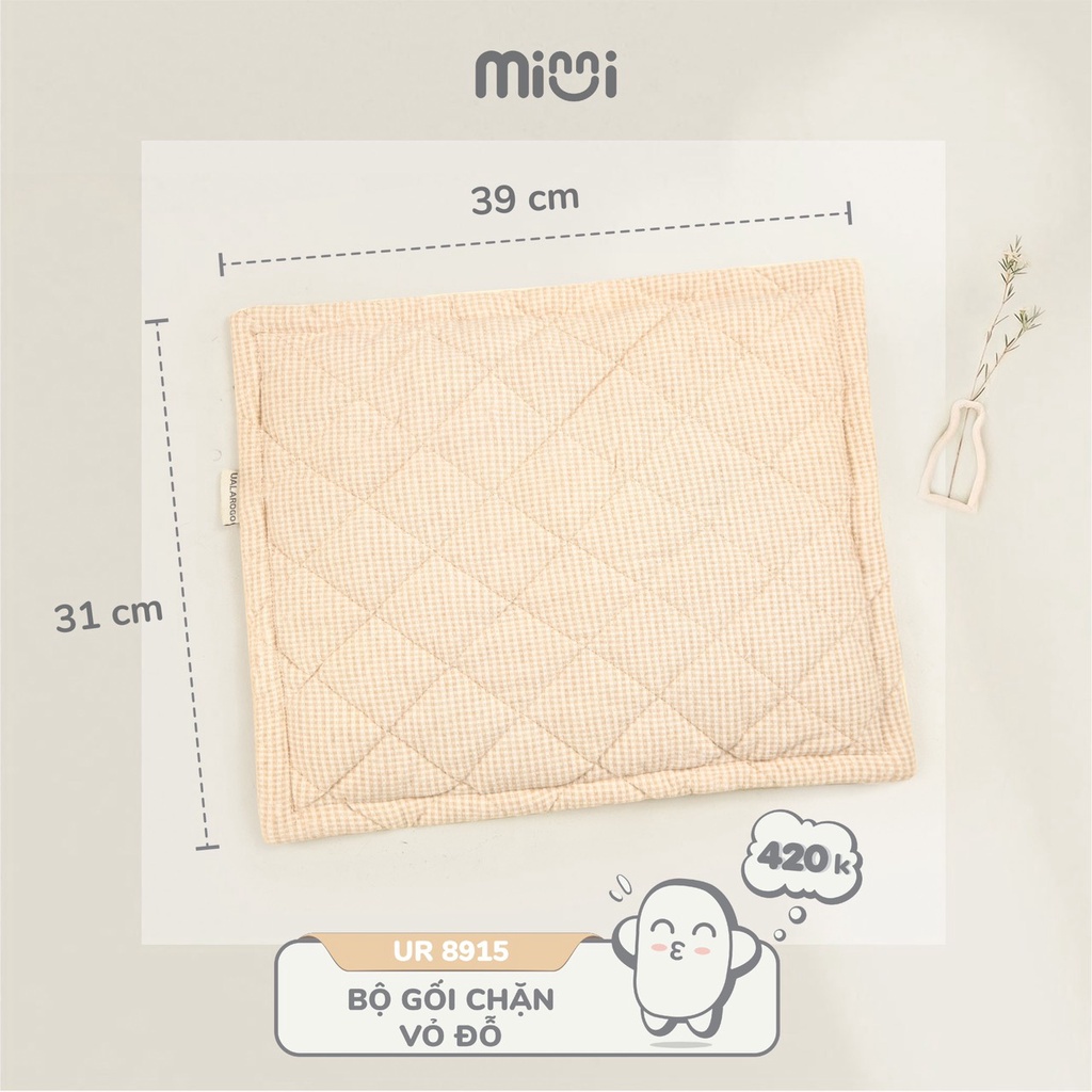 UR8915. Gối chặn vỏ đỗ sơ sinh TẶNG gối đầu giúp bé ngủ ngon chống giật mình ngăn lật nhào Ualarogo vải thoáng mềm mịn